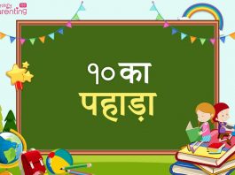 10 का पहाड़ा – 10 Ka Table In Hindi 10 Ka Pahada