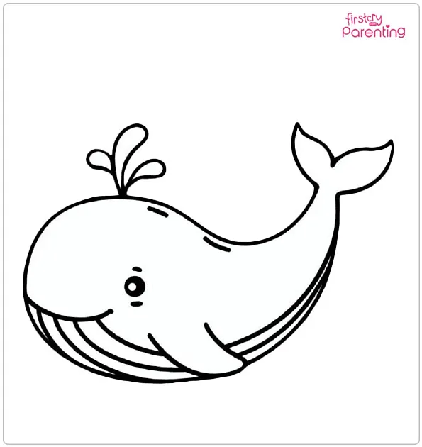 Big Whale Coloring Page
