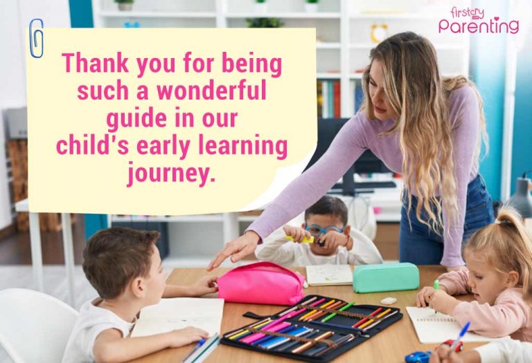150+ Heartfelt Thank You Notes Or Messages For Preschool Teachers