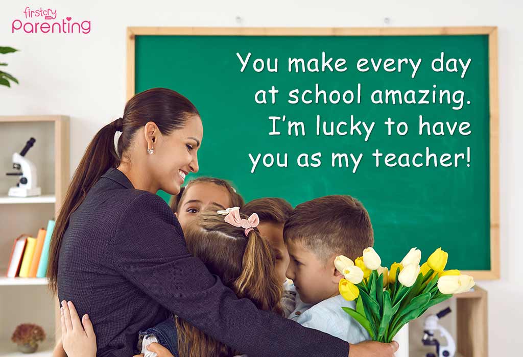 Thank You Notes or Messages for Preschool Teachers From Students
