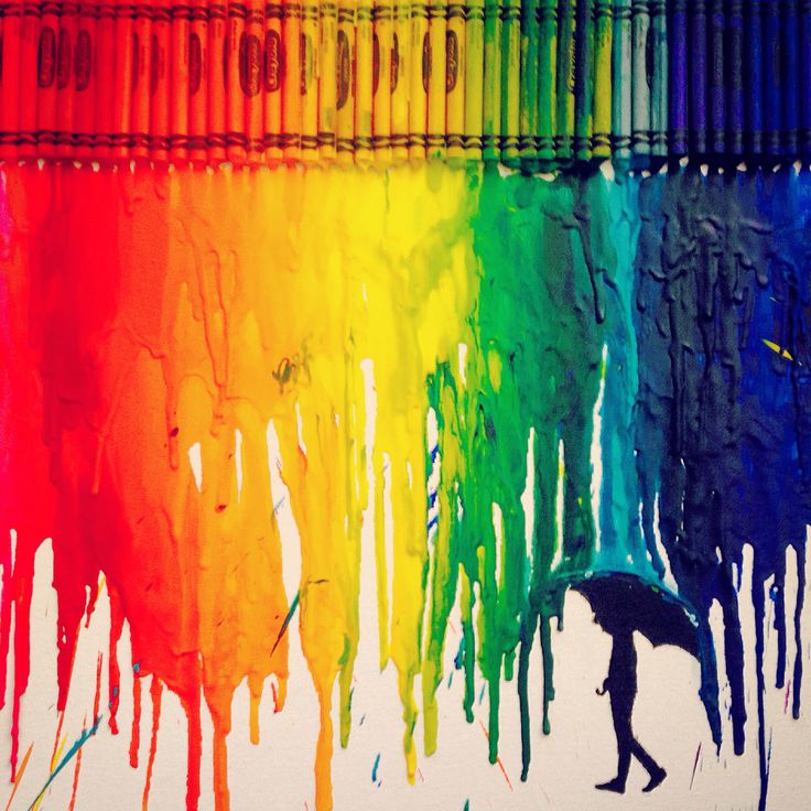 Crayon Drip Rain Cloud
