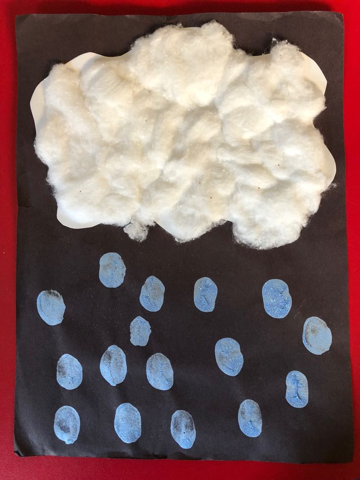 Finger Painting Cloud Collage