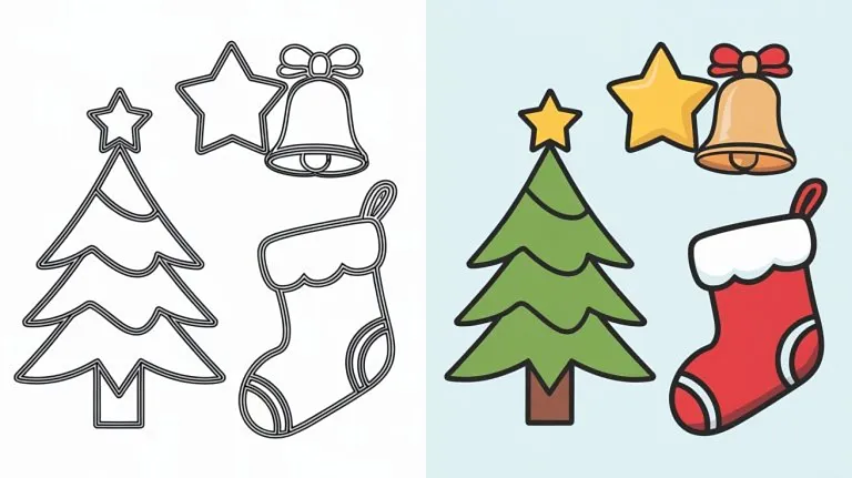 Christmas Colouring Pages - Free Printable Pages For Kids