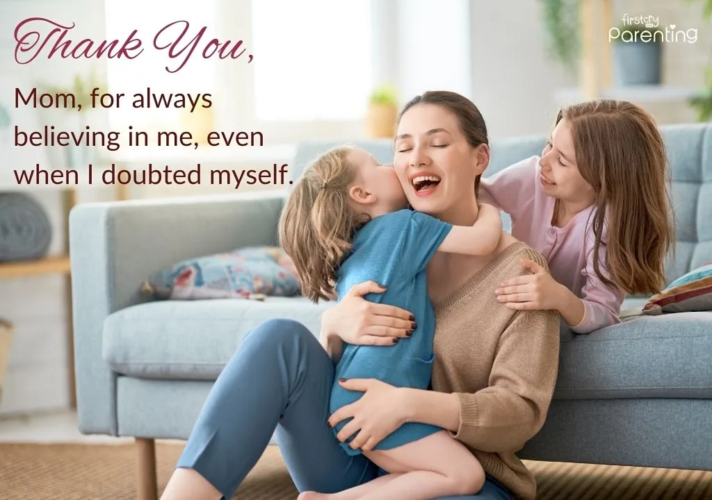 Thank You Messages to Mom From Son