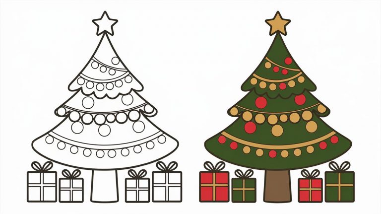 Christmas Tree Colouring Pages - Free Printable Pages For Kids