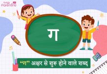 ग अक्षर से शुरू होने वाले शब्द | G Akshar Se Shuru Hone Wale Shabd