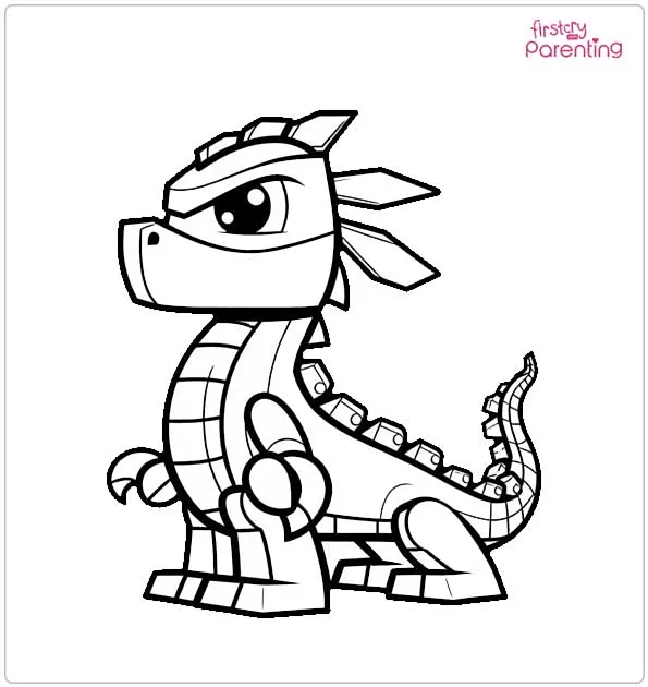 Ninjago Dragon Colouring Page