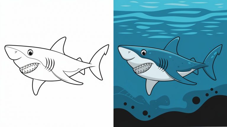 Shark Colouring Pages - Free Printable Pages For Kids