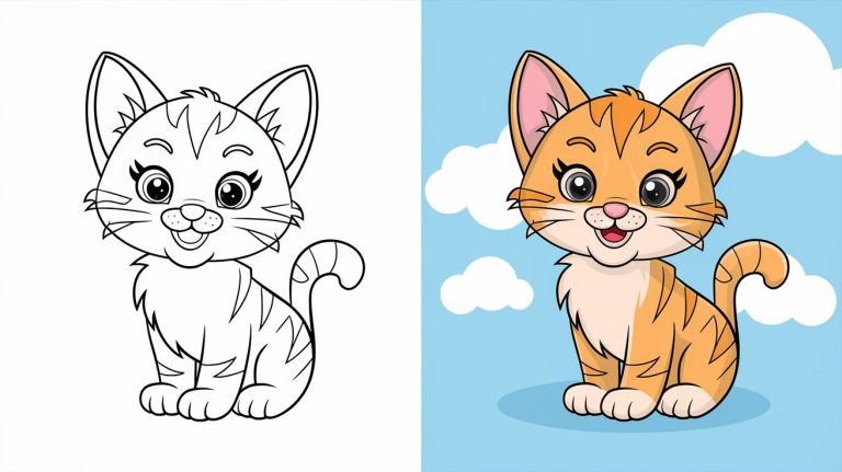Kitten Colouring Pages - Free Printable Pages For Kids