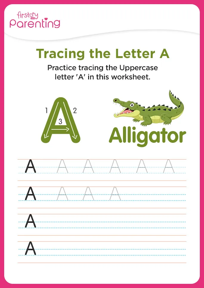 A for Alligator Worksheet