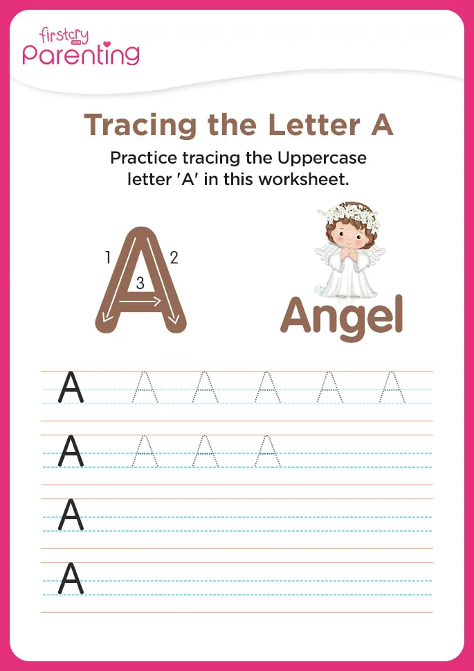 A for Angel Worksheet
