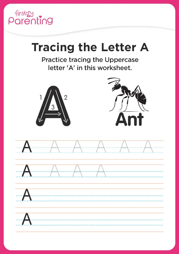 A for Ant Worksheet