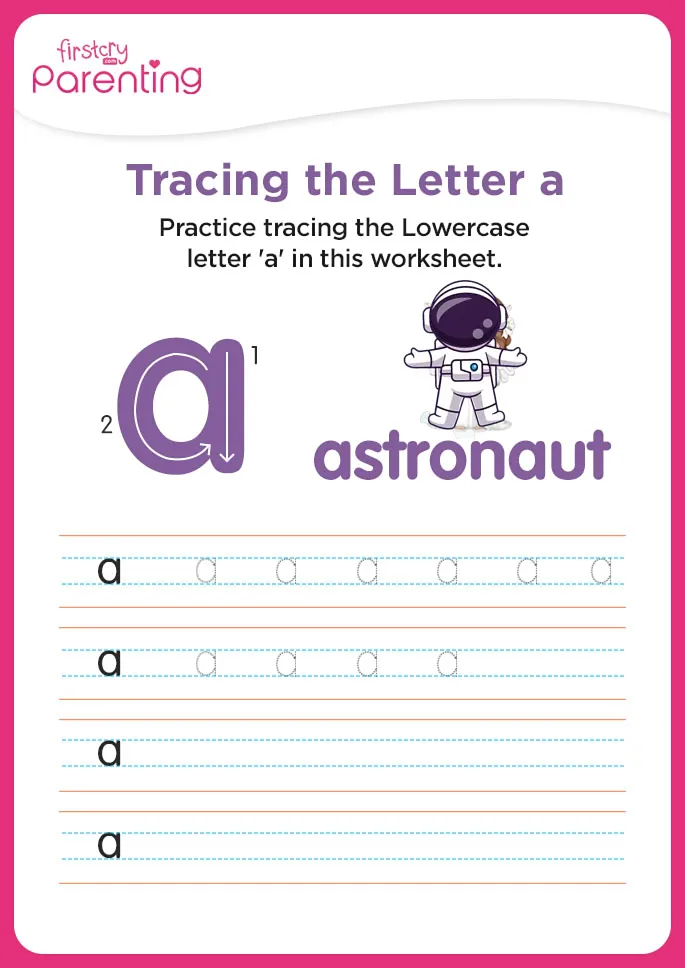 a for astronaut worksheet