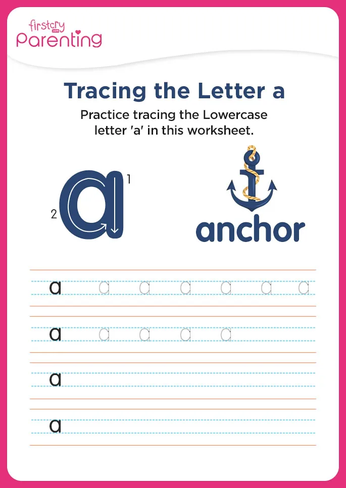 a for anchor worksheet
