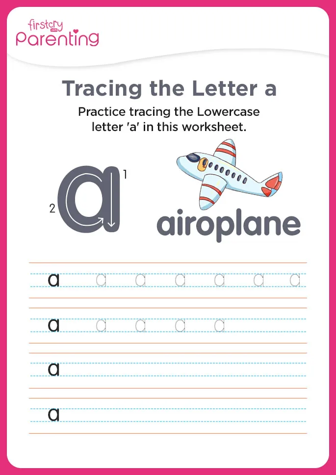 a for airoplane worksheet