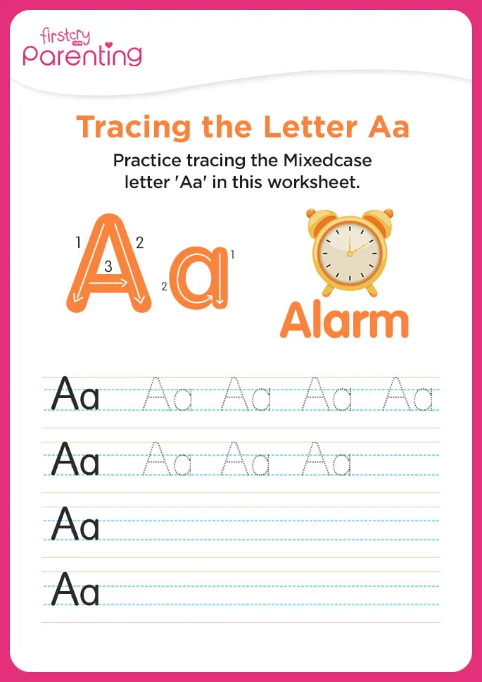 A for Alarm Worksheet