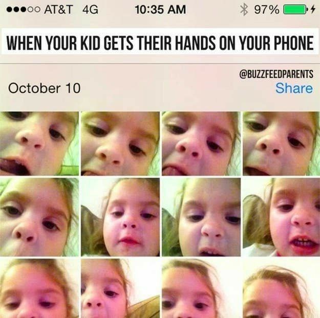 Toddlers + Phone = Unlimited Snaps!
