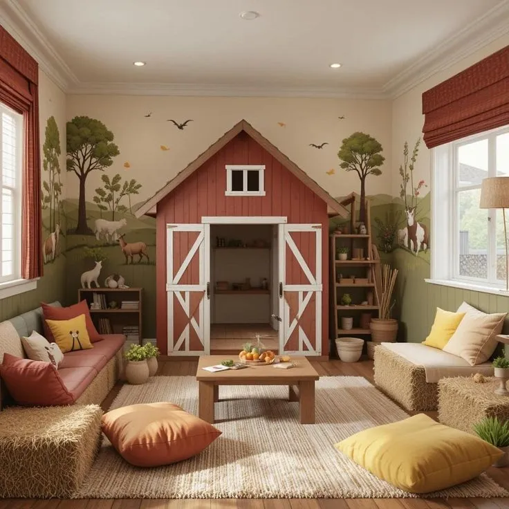 Farmhouse Barnyard Theme Baby Room Décor