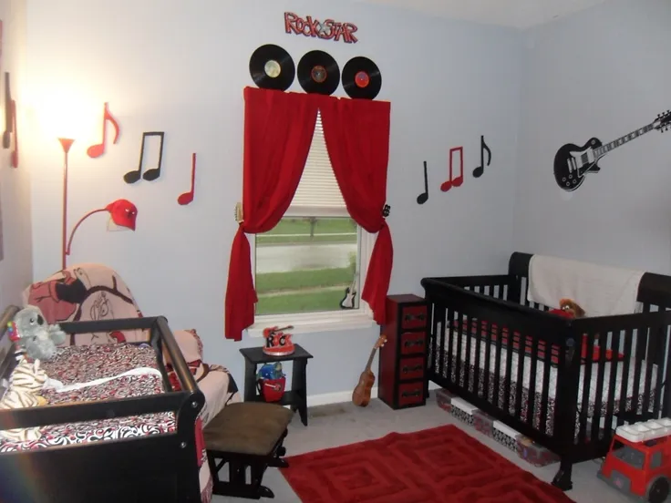 Rockstar Theme Baby Room Décor