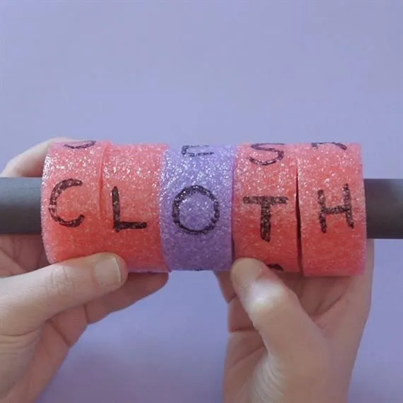 Pool Noodle Phonics Tool 