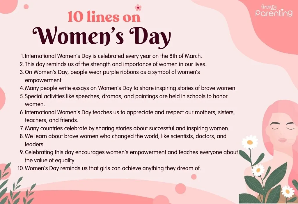 10 lines on Women’s Day