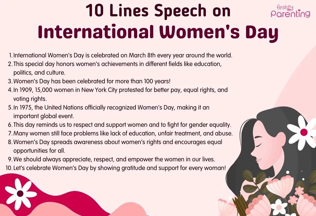 10 Lines Speech on International Women's Day