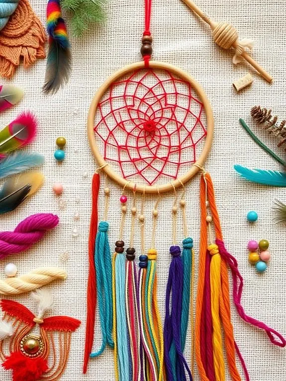 Beaded Dreamcatcher Craft
