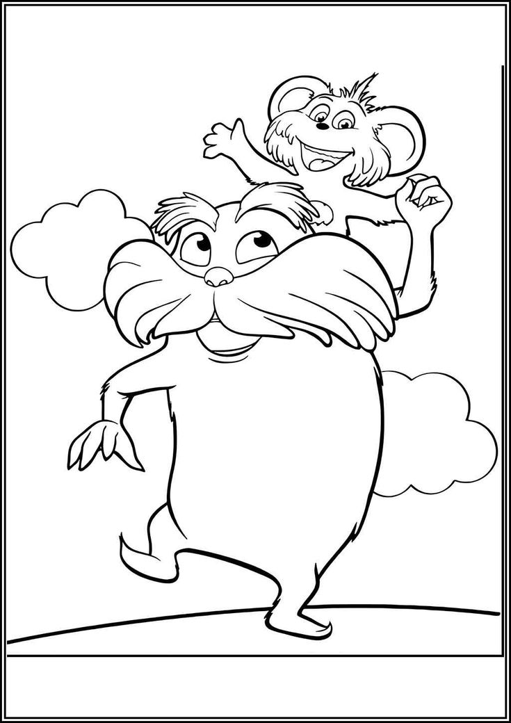Dr Seuss Colouring Pages Dr Seuss Colouring Pages