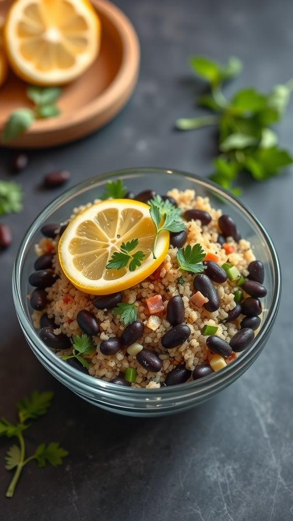 Mini Quinoa & Black Bean Power Cups