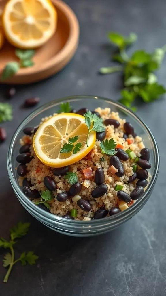 Mini Quinoa & Black Bean Power Cups
