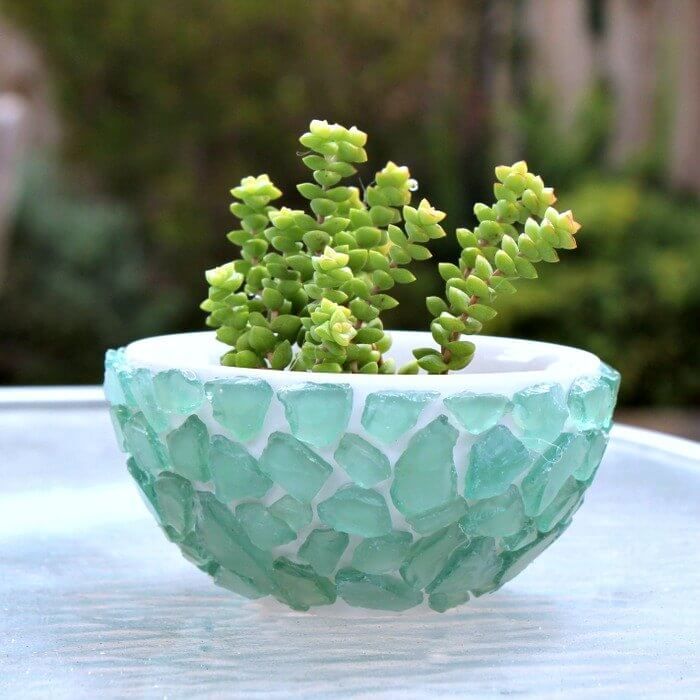 Sea Glass Planter