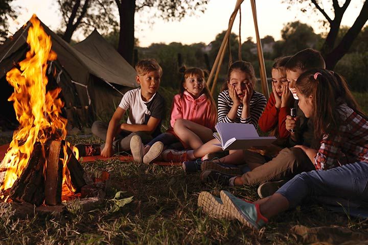 Story Telling Around Bonfire