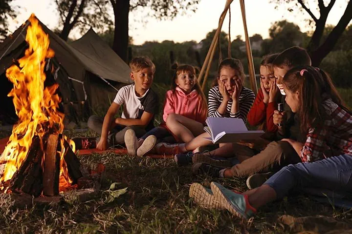 Story Telling Around Bonfire
