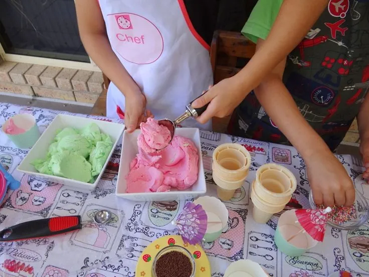 Sensory Play with Playdough