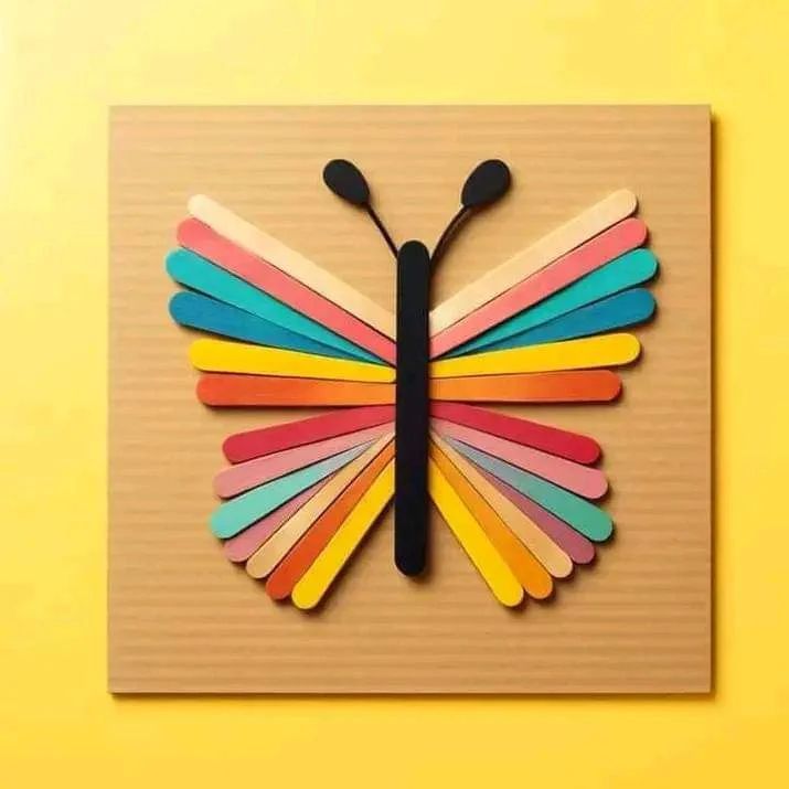 Ice Cream Stick Butterfly