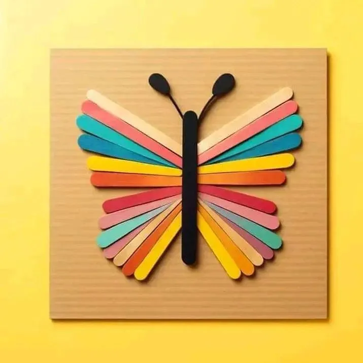 Ice Cream Stick Butterfly