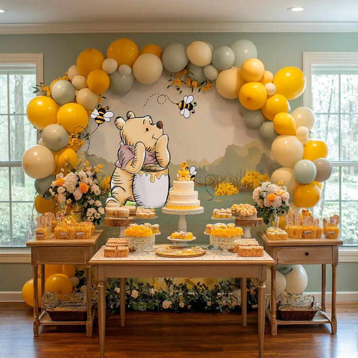 Winnie the Pooh Baby Shower Decoration Ideas