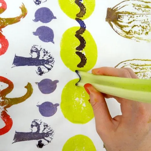 Veggies Fabric Painting Art