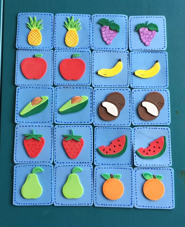 Fruit and Vegetable Memory Game