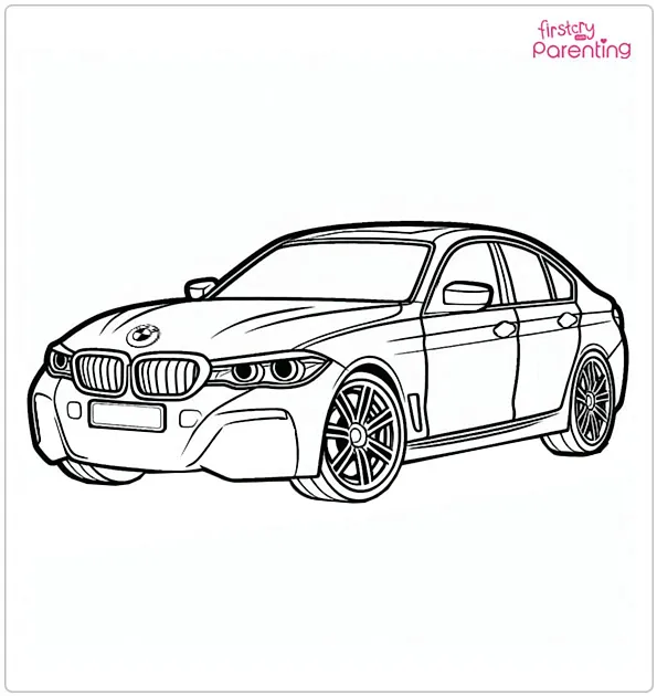 BMW Coloring Page BMW Coloring Page