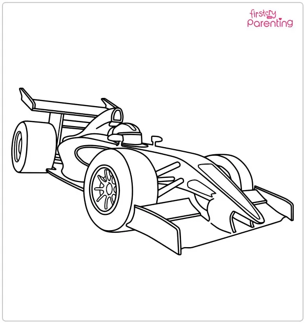 Formula 1 Coloring Page Formula 1 Coloring Page