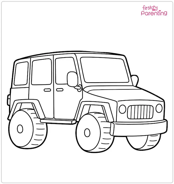 Jeep Coloring Page Jeep Coloring Page