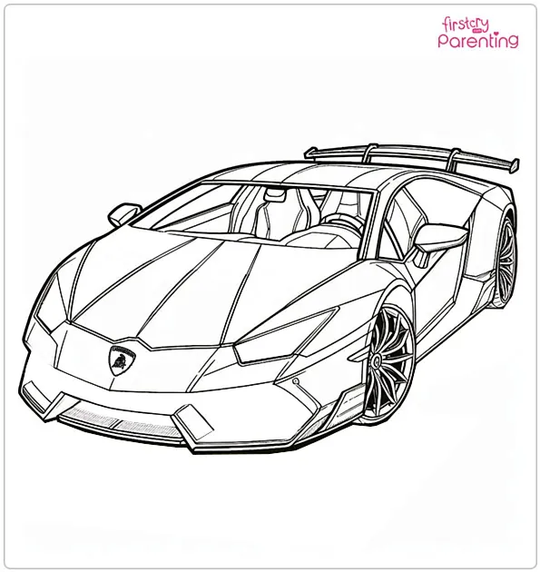 Lamborghini Coloring Page Lamborghini Coloring Page