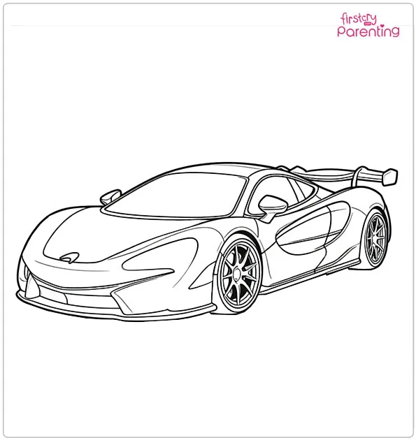 McLaren Coloring Page McLaren Coloring Page