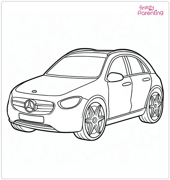 Mercedes Coloring Page Mercedes Coloring Page