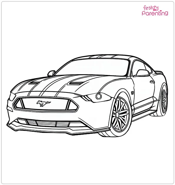 Mustang Coloring Page Mustang Coloring Page