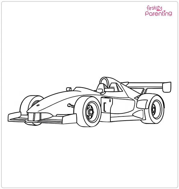 Race Car Coloring Page Race Car Coloring Page