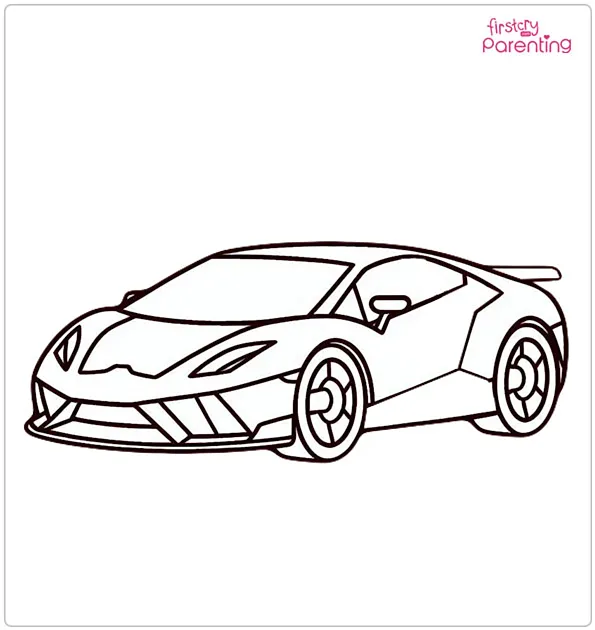 Super Car Coloring Page Super Car Coloring Page