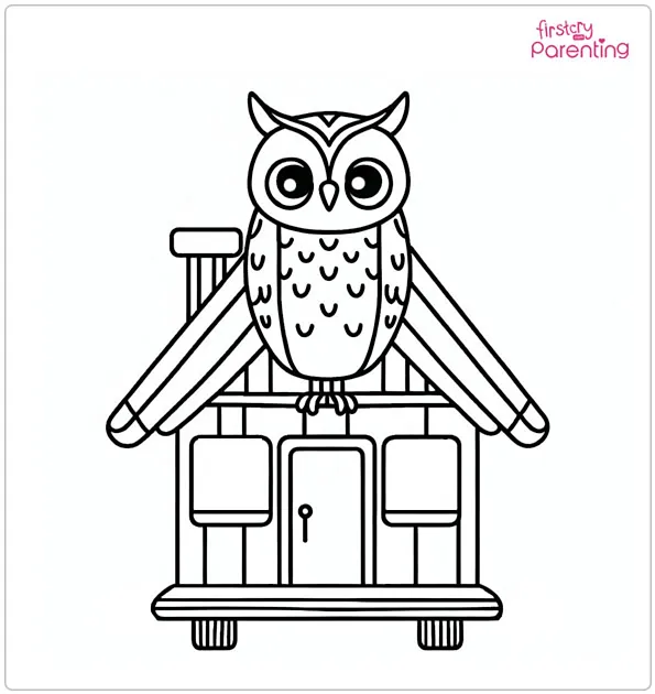 Owl House Coloring Page