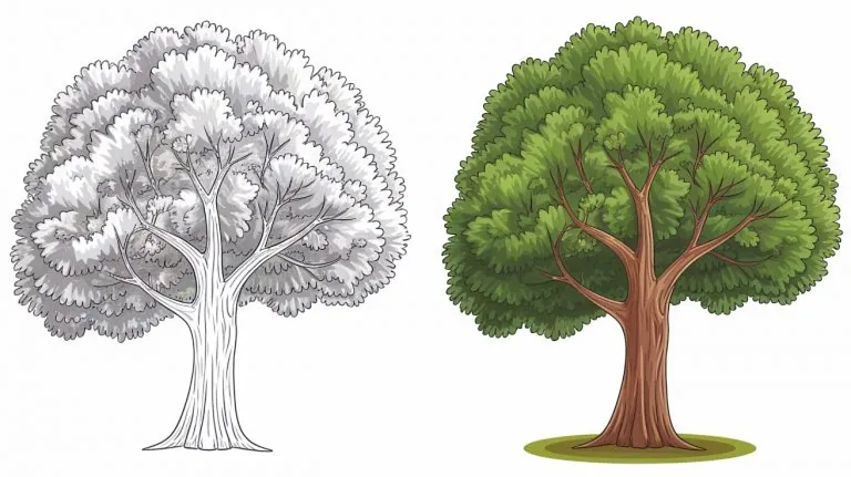 Tree Colouring Pages - Free Printable Pages For Kids